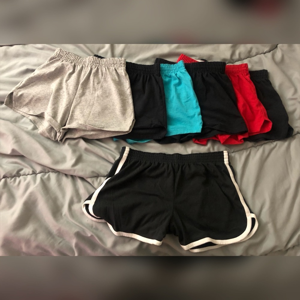 set of 7 soffe athletic practice shorts